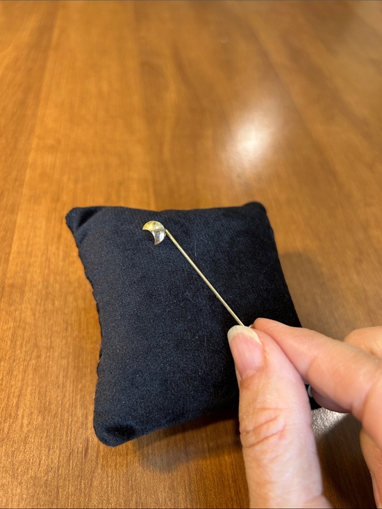 Jewelry - Delicate Gold-Tone Crescent Moon Stick Pin